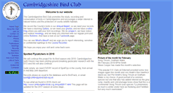 Desktop Screenshot of cambridgebirdclub.org.uk