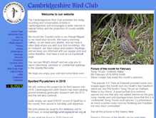Tablet Screenshot of cambridgebirdclub.org.uk